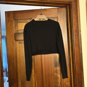 Zara Black Cropped Sweater